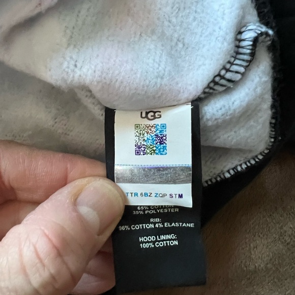 UGG MENS Colorful Checkered Hoodie US LARGE - Picture 5 of 5